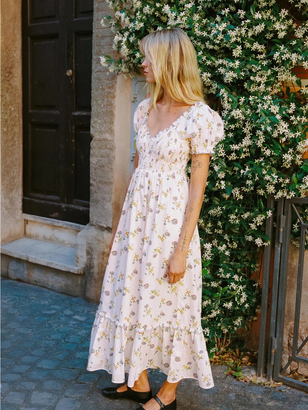NWT Christy Dawn Matilde Dress Size Small Alabaster Daisy Pattern - Picture 3 of 6